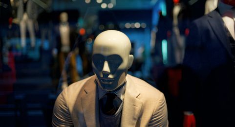 mannequin in a suit